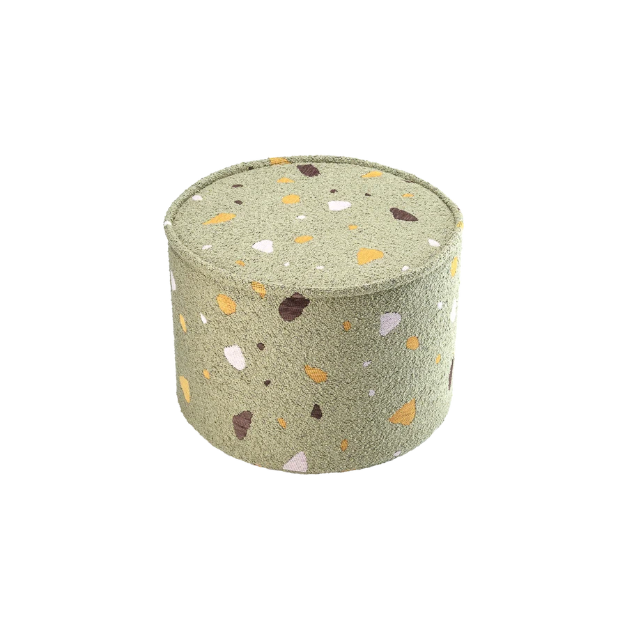 Wigiwama Terrazzo Moss Pouffe