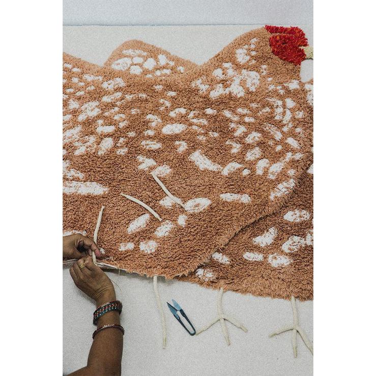 Farm Chicken Washable Area Rug