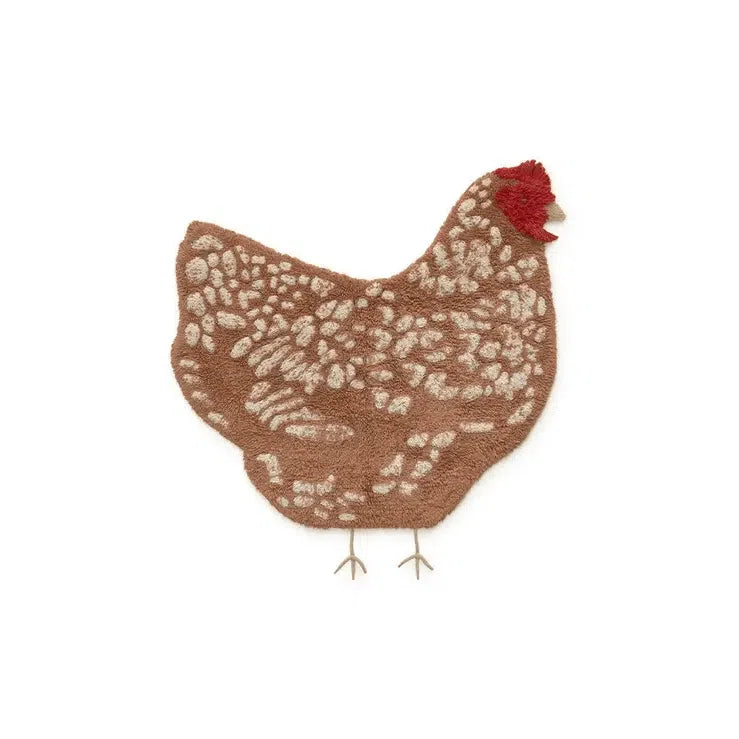 Farm Chicken Washable Area Rug