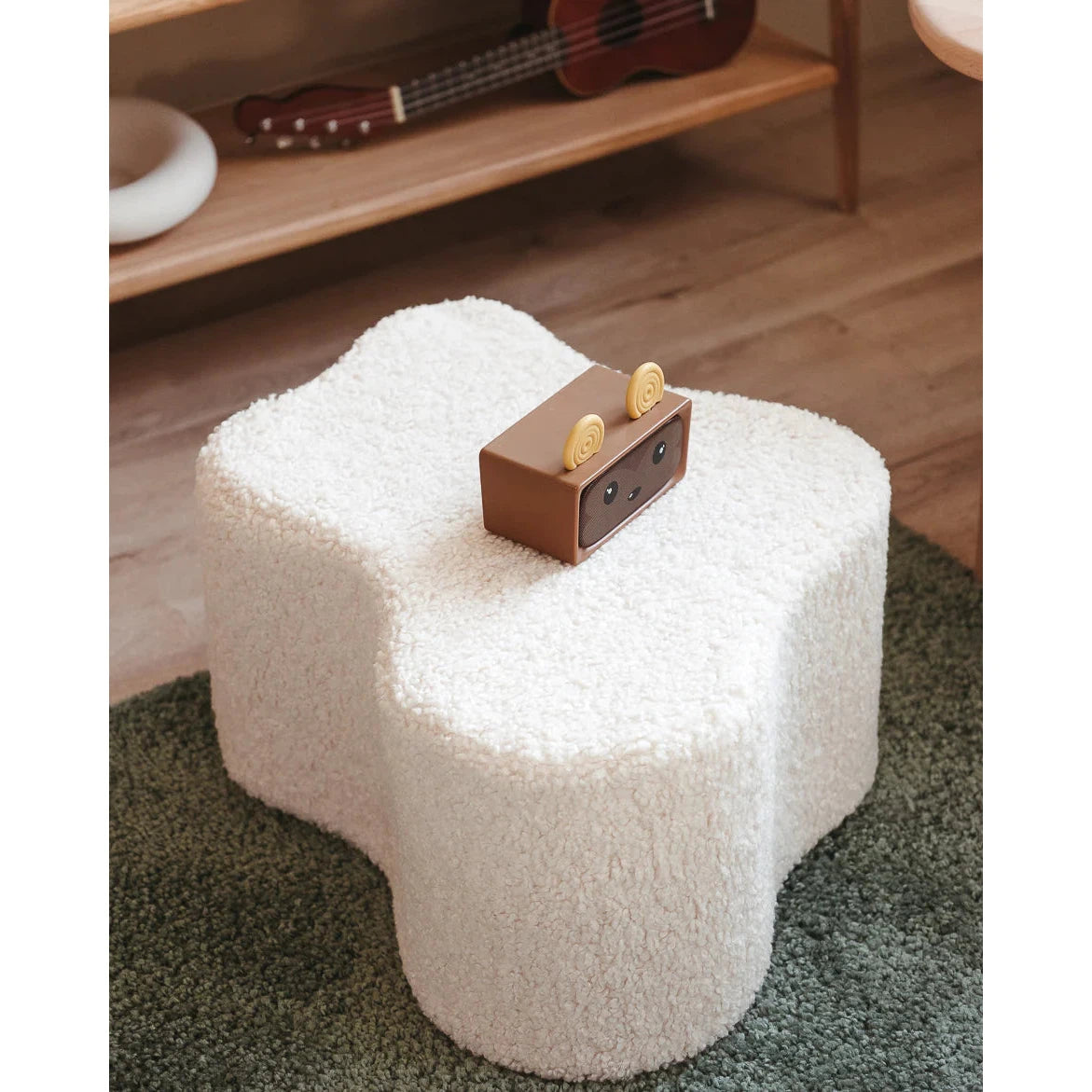 Cream White Cloud Pouffe