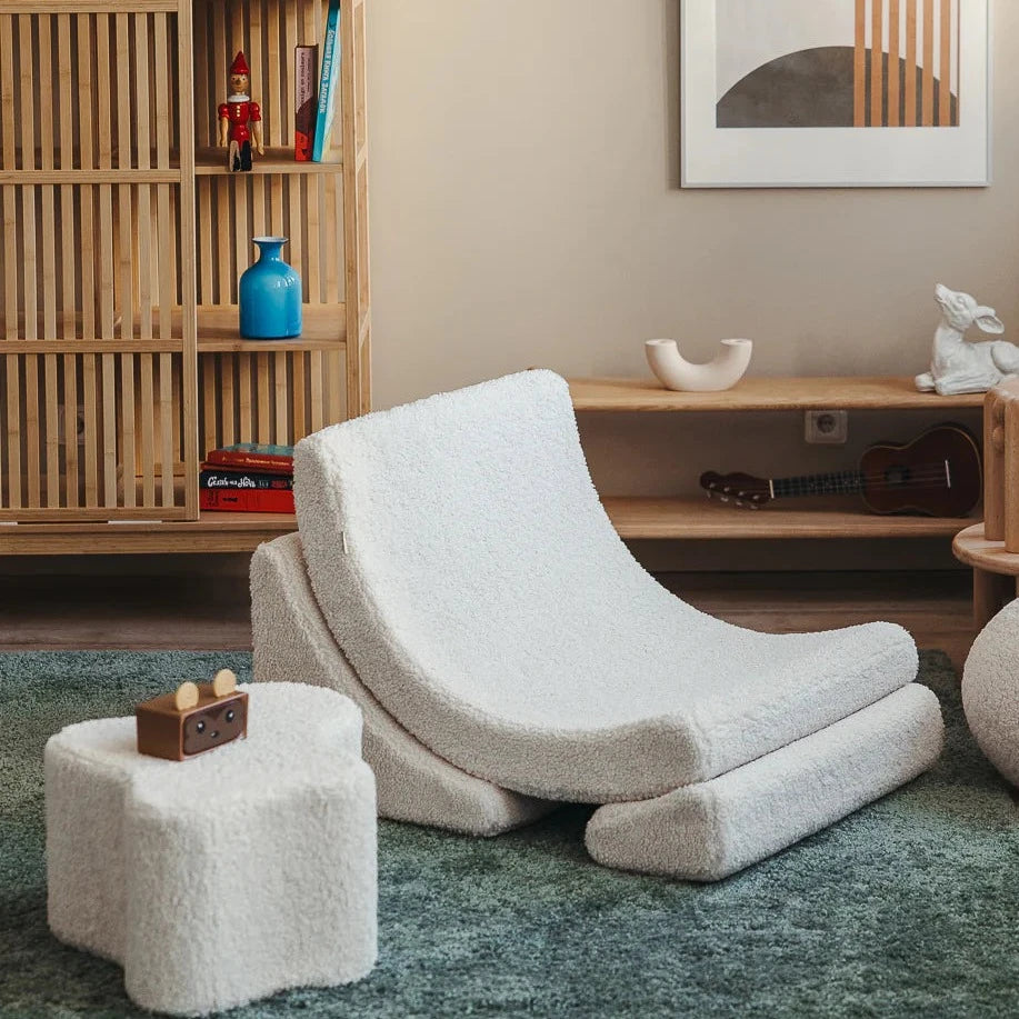 Cream White Cloud Pouffe