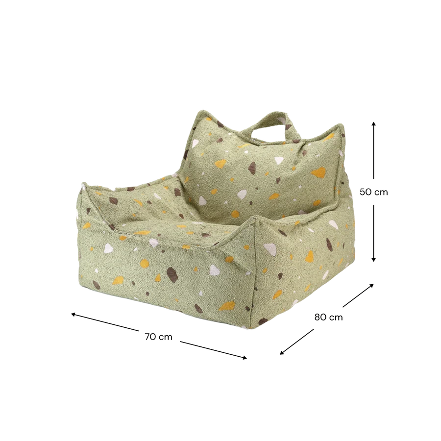 Wigiwama Terrazzo Moss Beanbag Chair