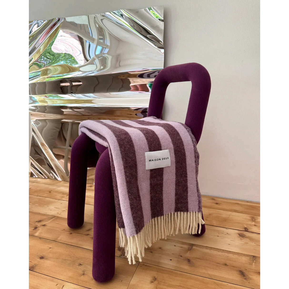 Candy Wrap Lilac Aubergine Blanket