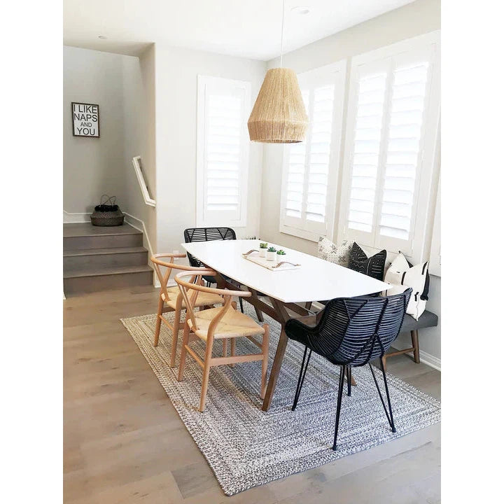 Nordic White Granite Area Rug