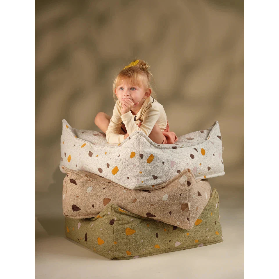 Wigiwama Terrazzo Sand Square Ottoman