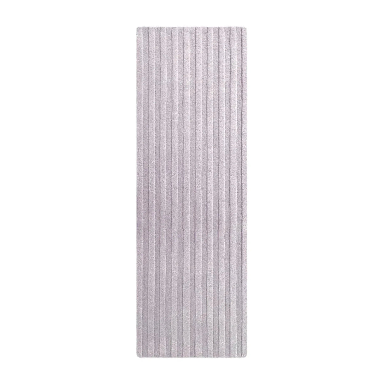 Maison Deux Solid Stripe Lilac Area Rug