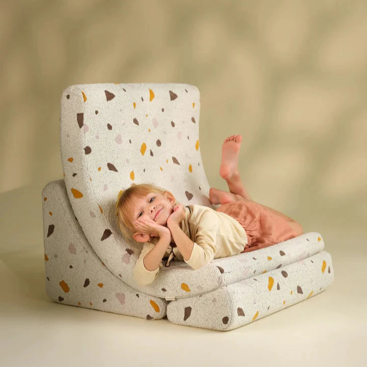 Wigiwama Terrazzo Marble Moon Chair