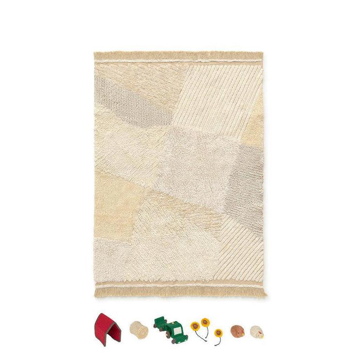 Farm Fields Washable Play Area Rug