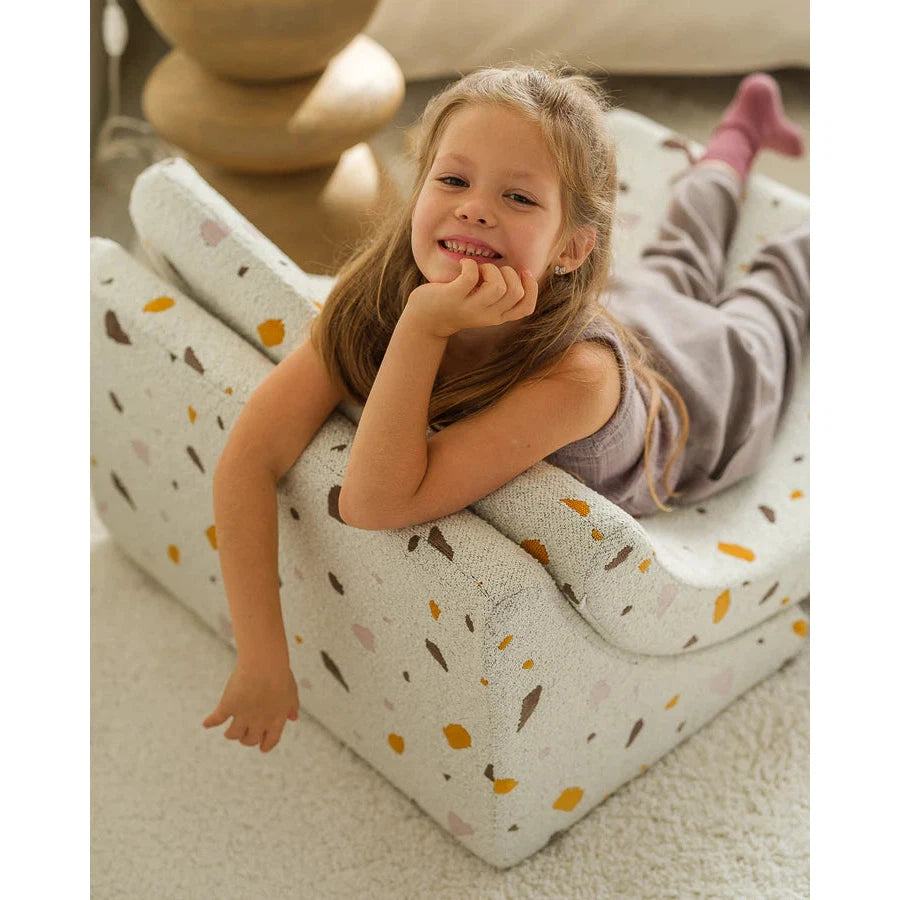 Wigiwama Terrazzo Marble Moon Chair