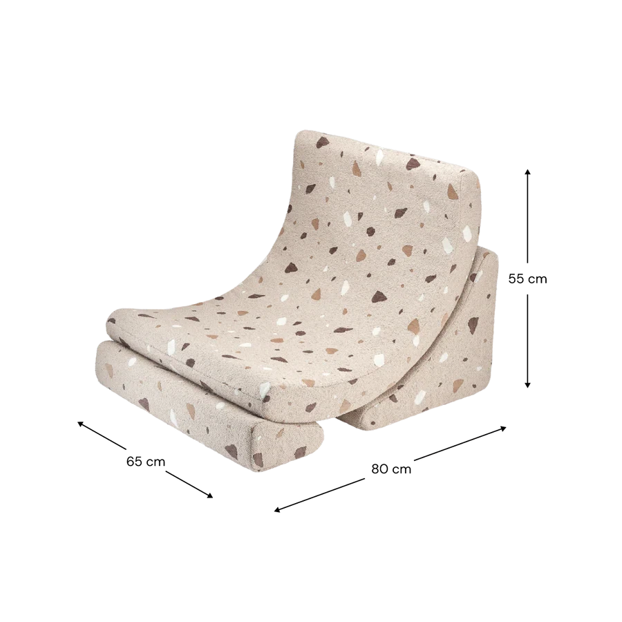 Wigiwama Terrazzo Sand Moon Chair