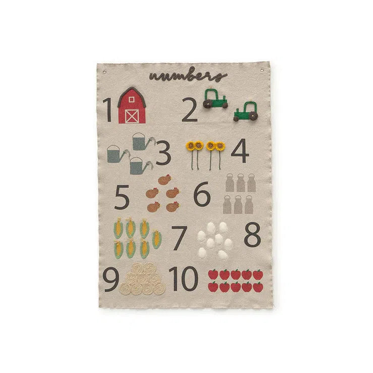 Farm Numbers Wall Hanger
