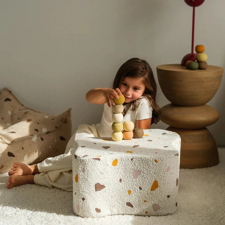 Wigiwama Terrazzo Marble Cloud Pouffe