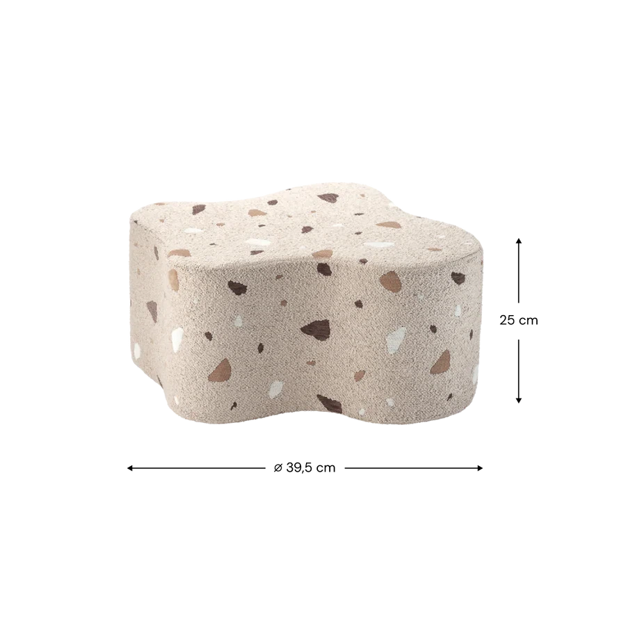 Wigiwama Terrazzo Sand Cloud Pouffe