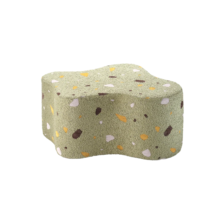 Wigiwama Terrazzo Moss Cloud Pouffe