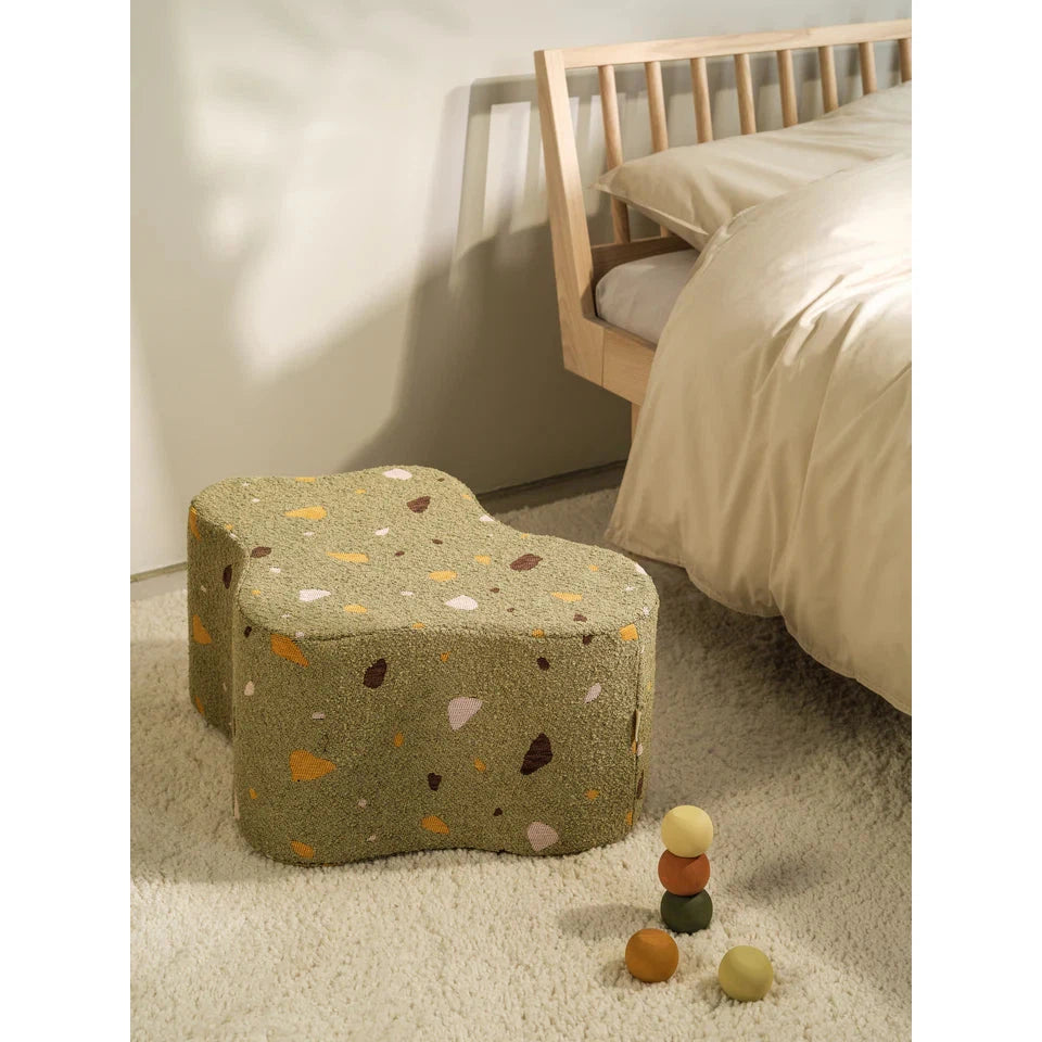 Wigiwama Terrazzo Moss Cloud Pouffe