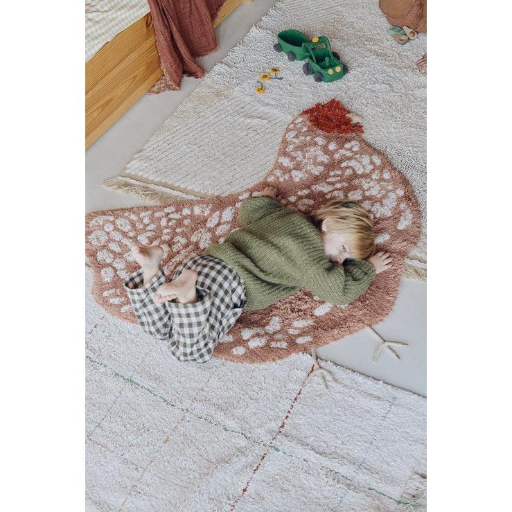 Farm Chicken Washable Area Rug
