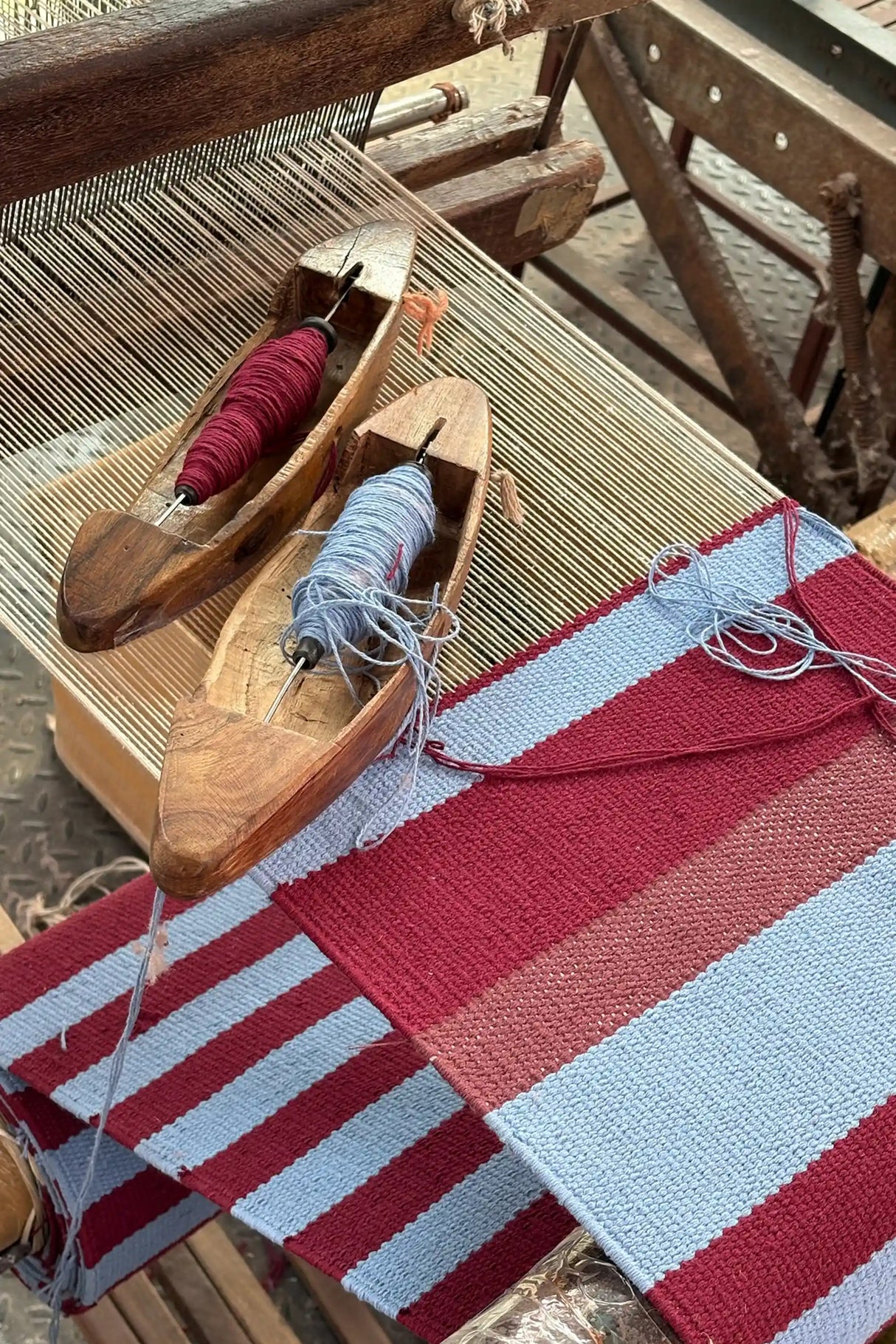 Tall Indigo Blue Basket