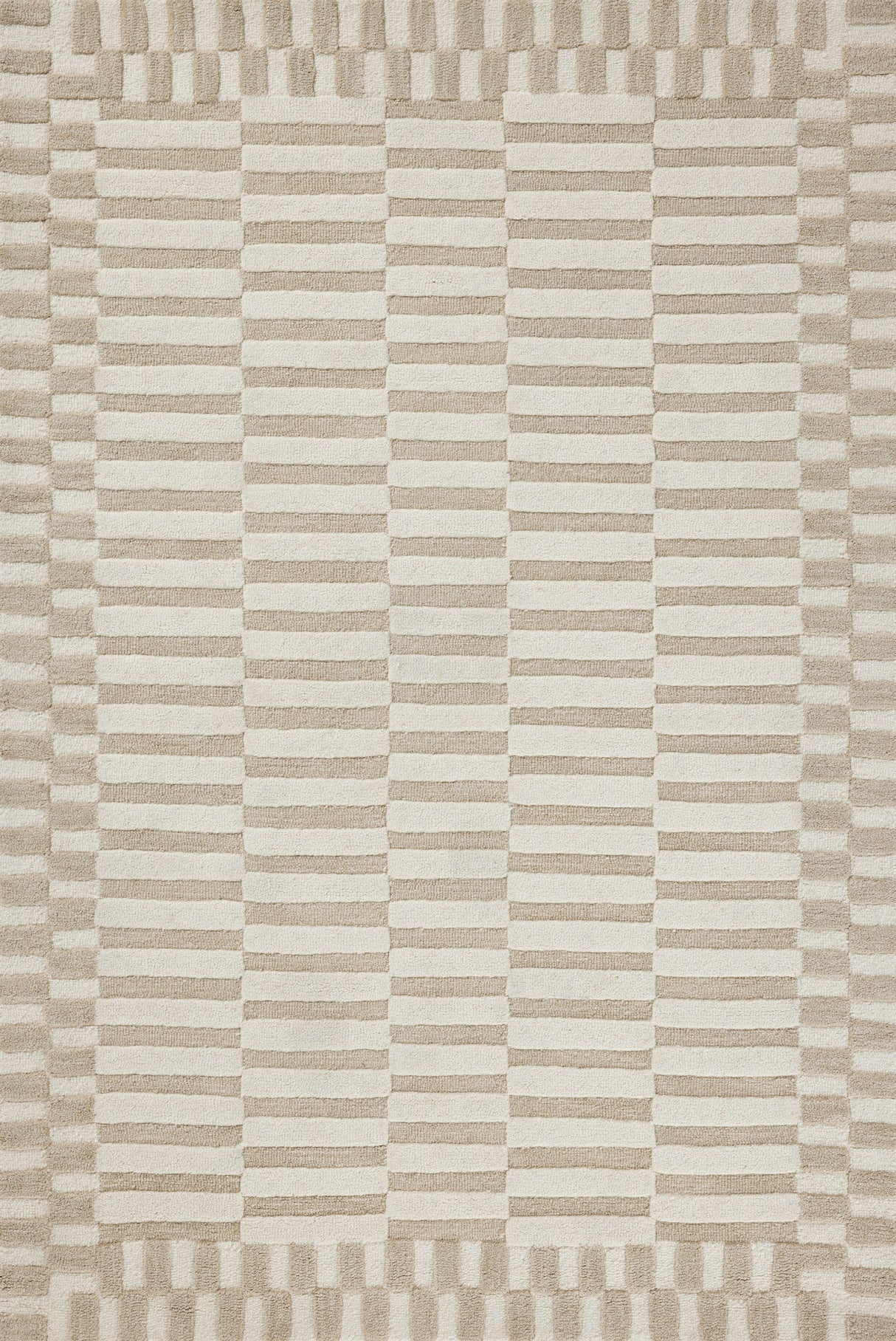 Chris Loves Julia Bradley Ivory Beige Area Rug