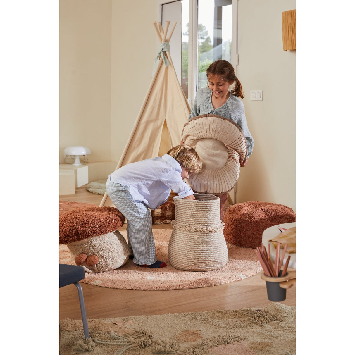 Giant Mushroom Basket