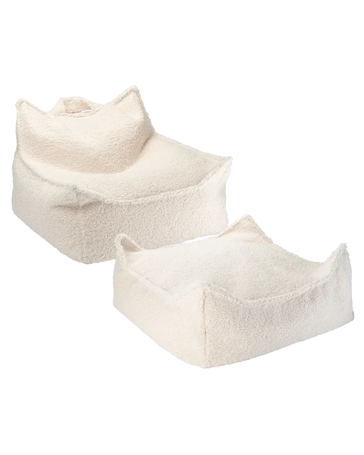 Wigiwama Cream Square Ottoman