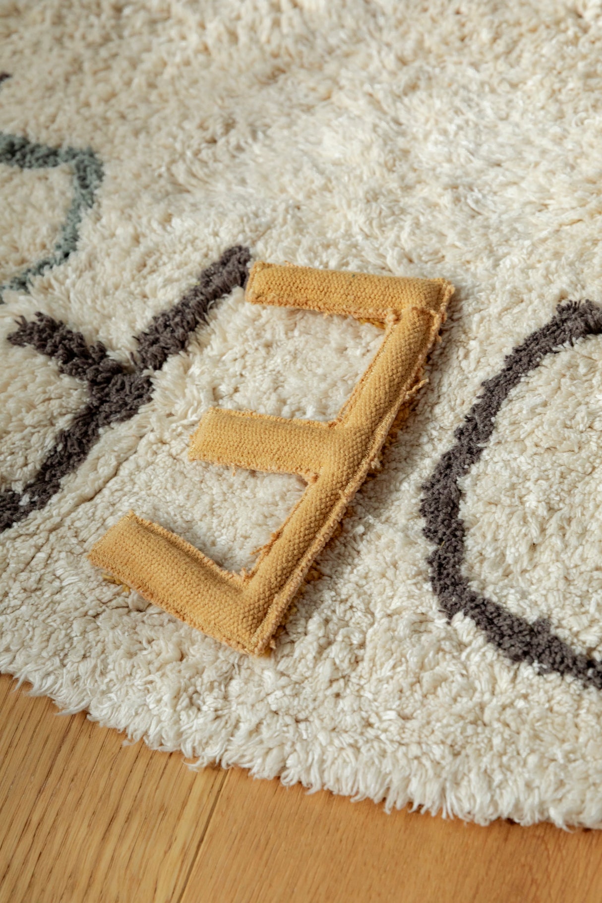 Round ABC Color and Letters Area Rug