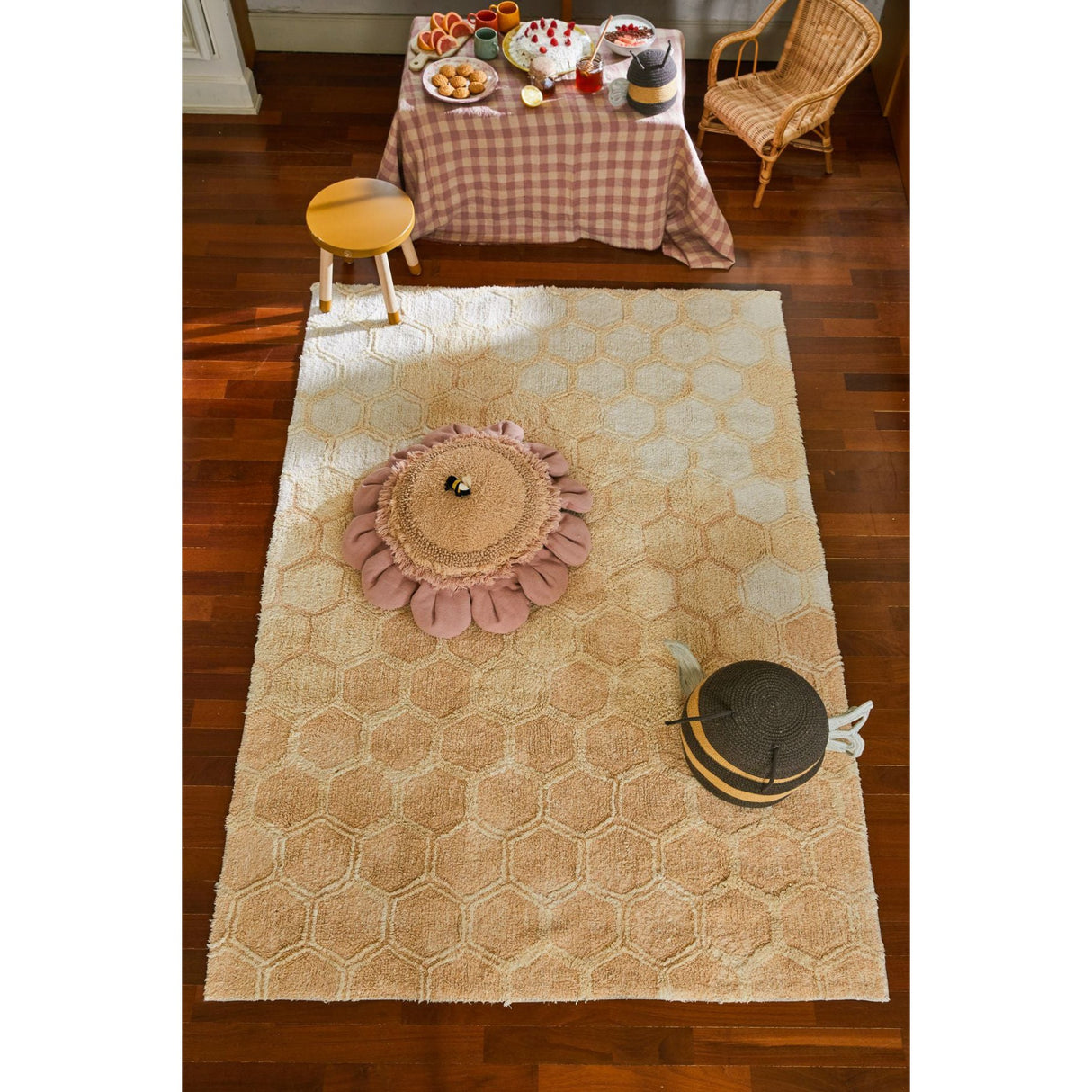 Planet Bee Sweet Honey Washable Rug
