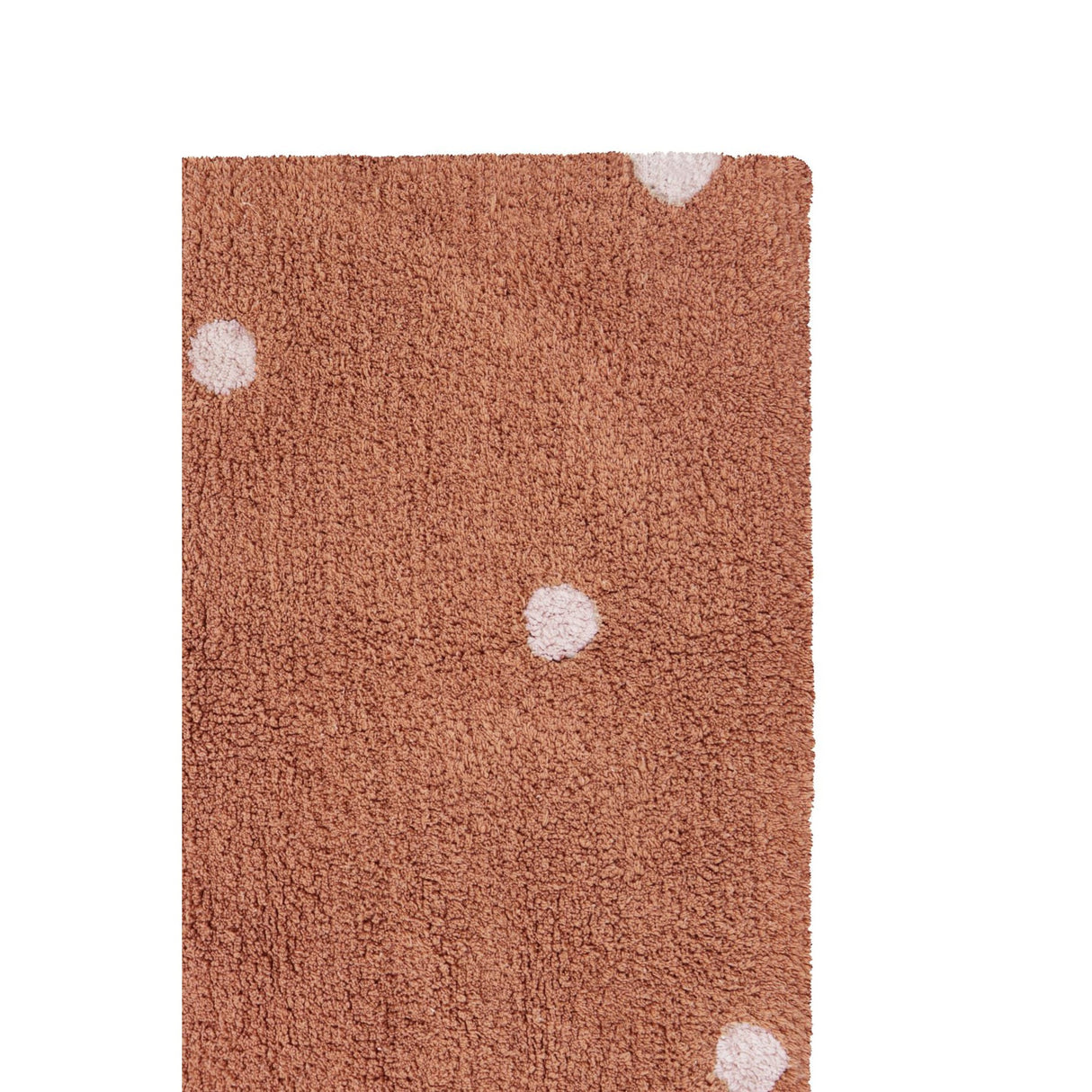 Mini Dot Chestnut Washable Rug