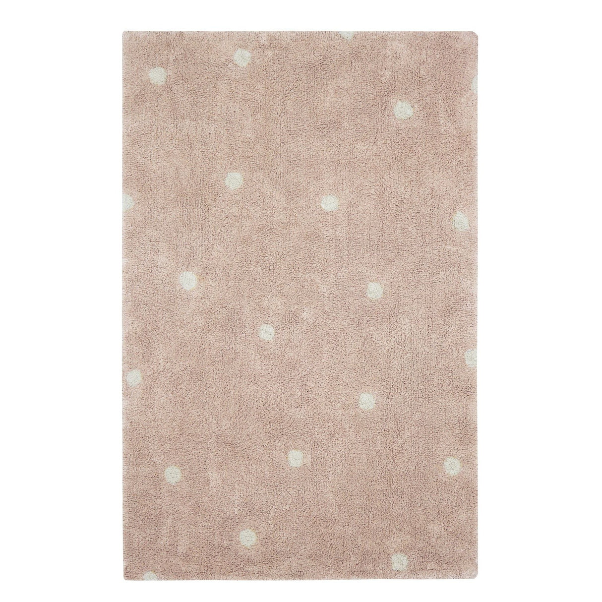 Mini Dot Rose Washable Rug