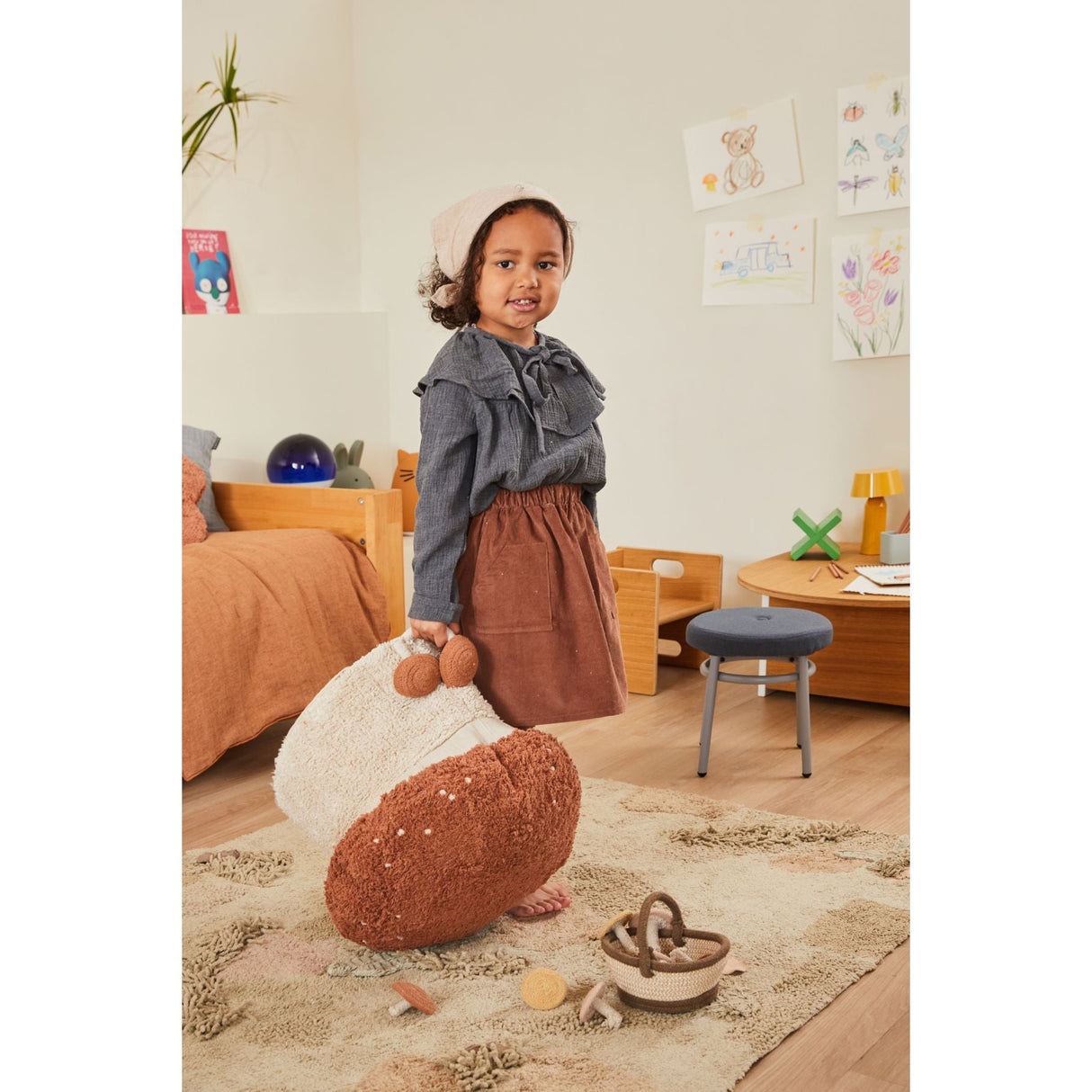 Mushroom Forest Washable Play Rug