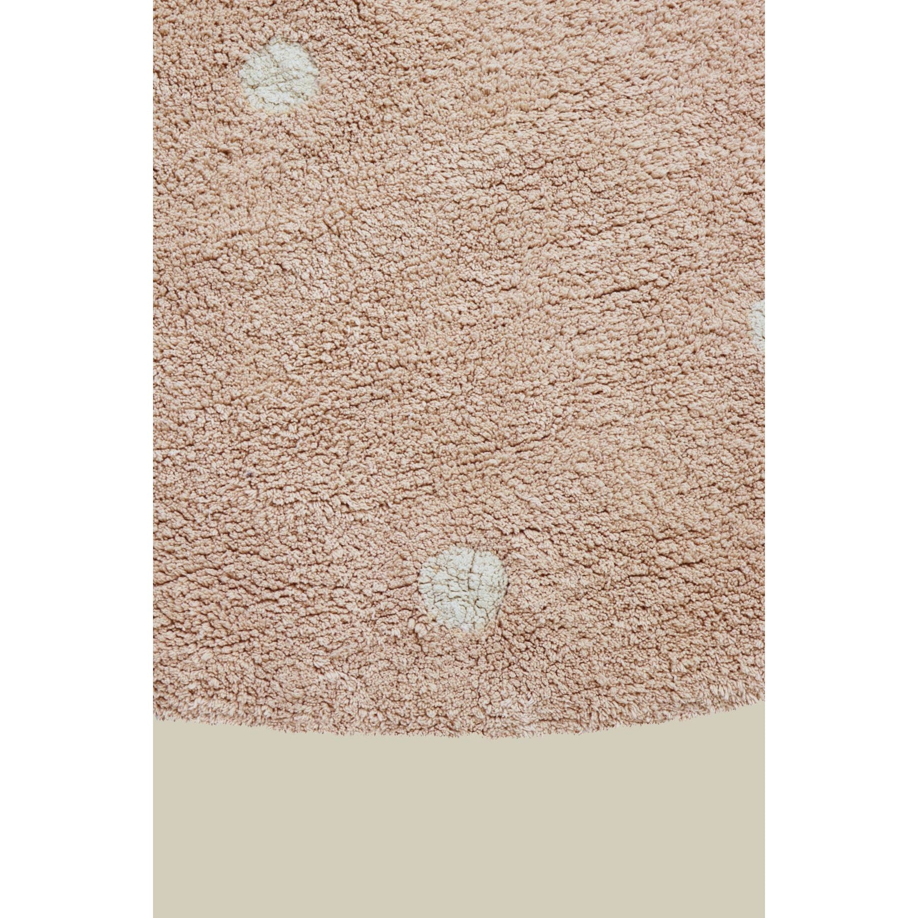 Lorena Canals Round Dot Rose Washable Rug