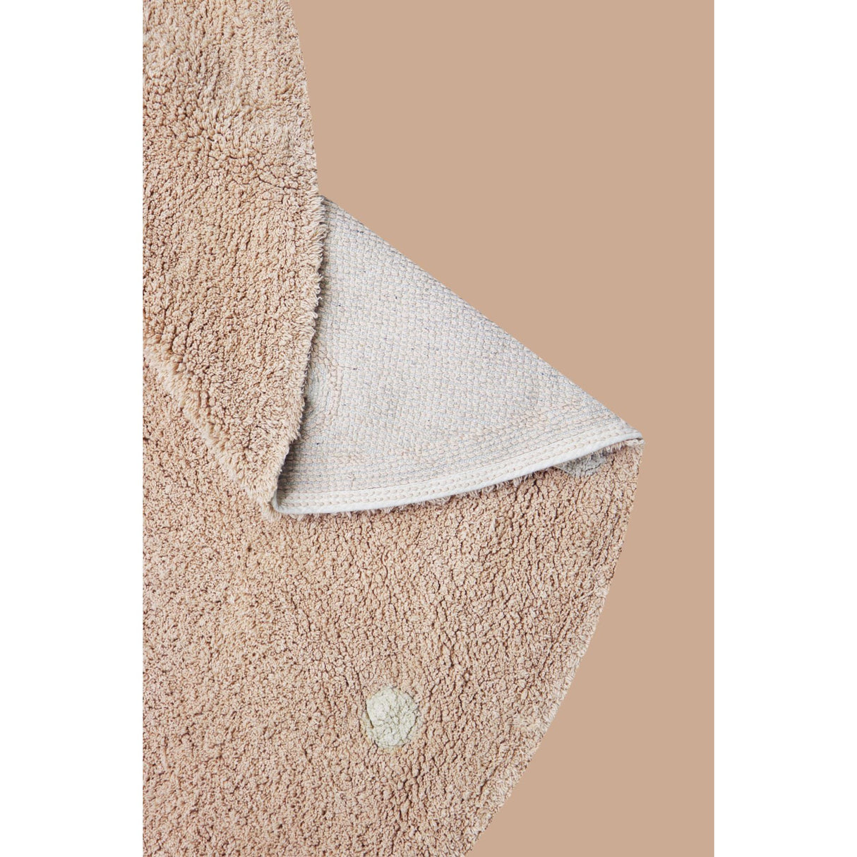 Round Dot Rose Washable Rug