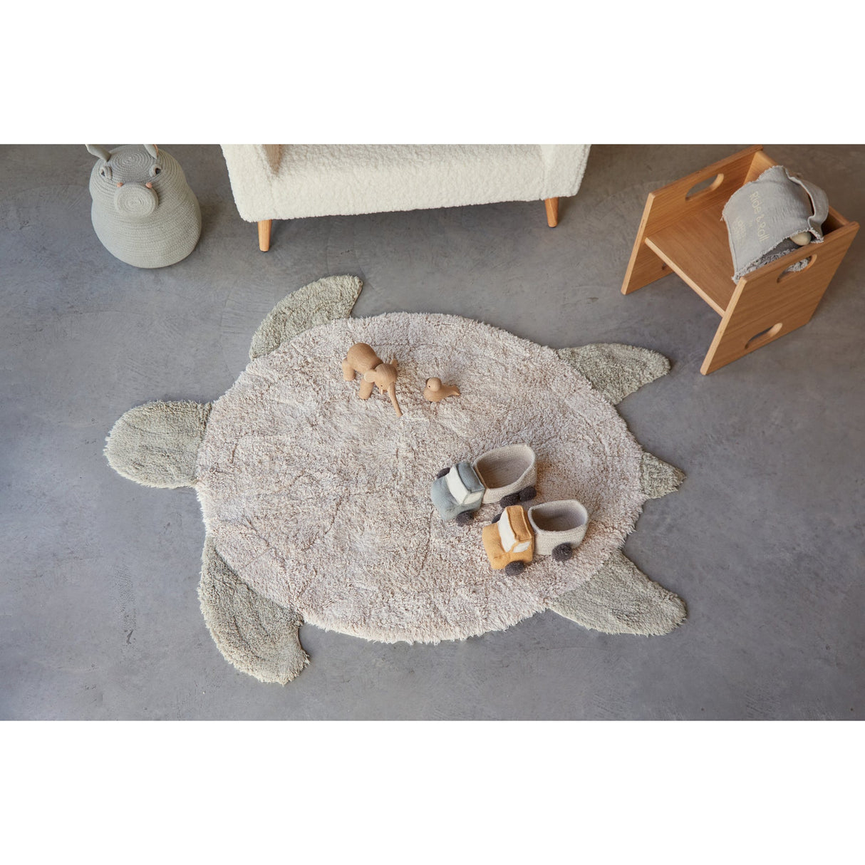 Sea Wonders Sea Turtle Washable Rug