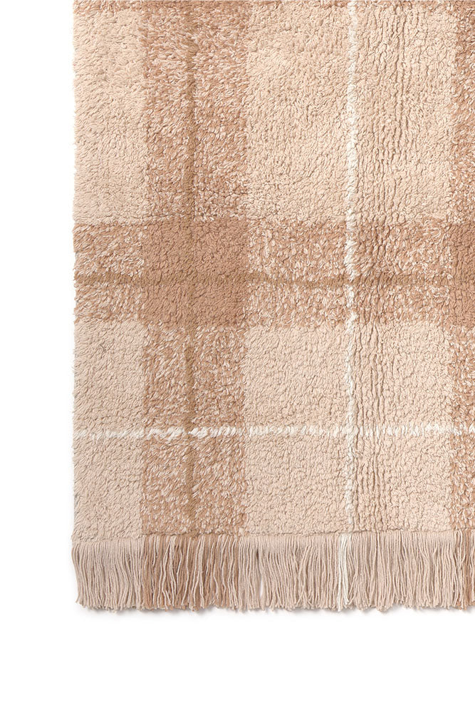 Tartan Rose Washable Area Rug