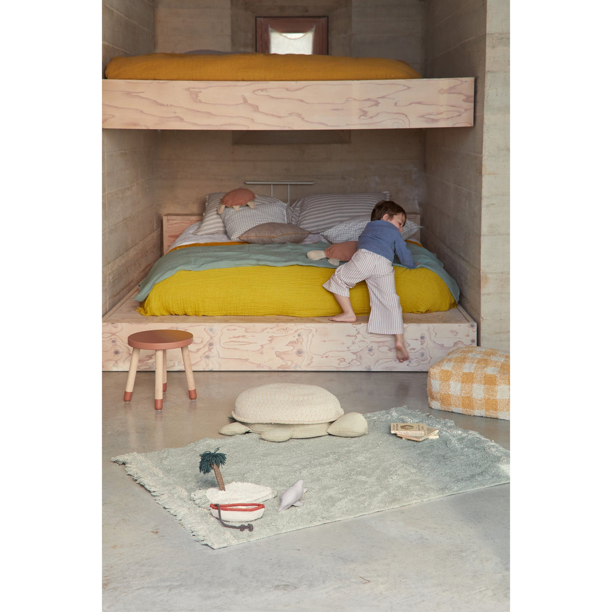 Sea Wonders Waves Washable Play Rug