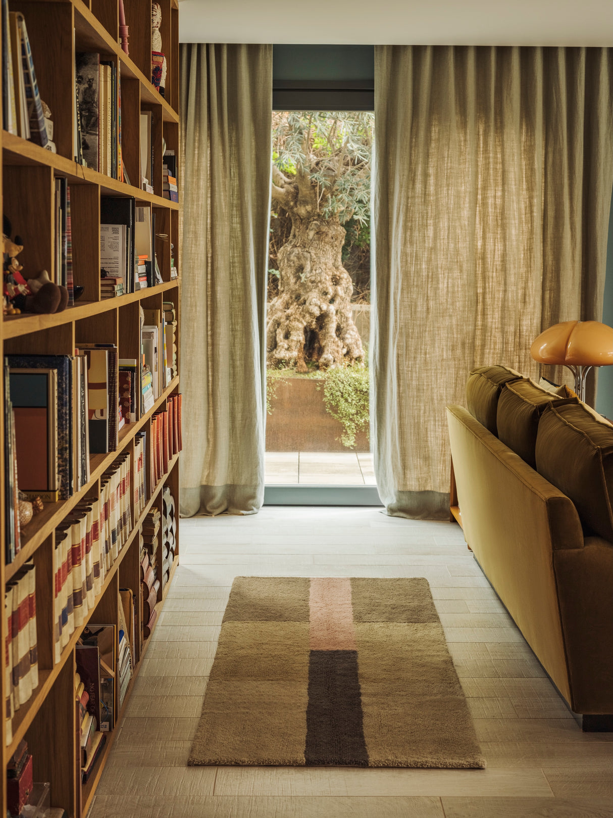 Chroma Dusty Pink Wool Washable Runner Area Rug