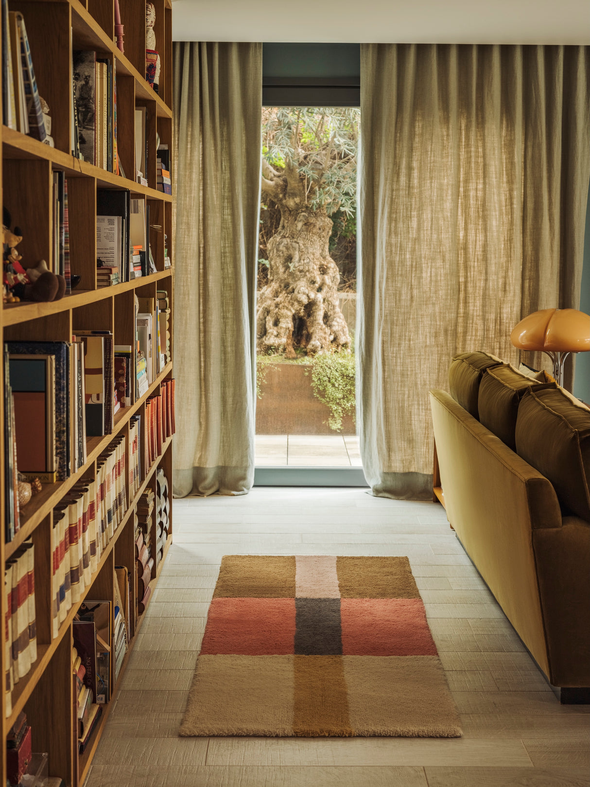 Chroma Spiced Coral Wool Washable Runner Area Rug