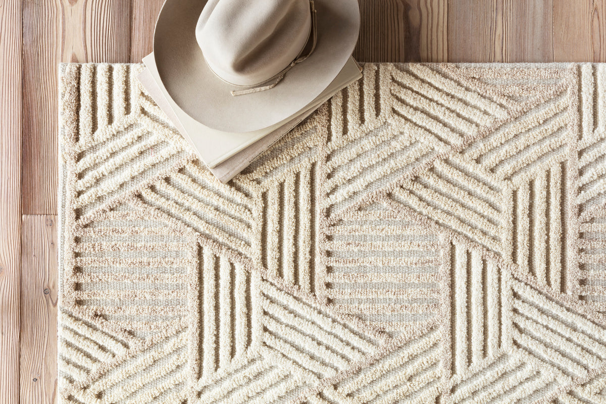 Ehren Oatmeal & Ivory Area Rug