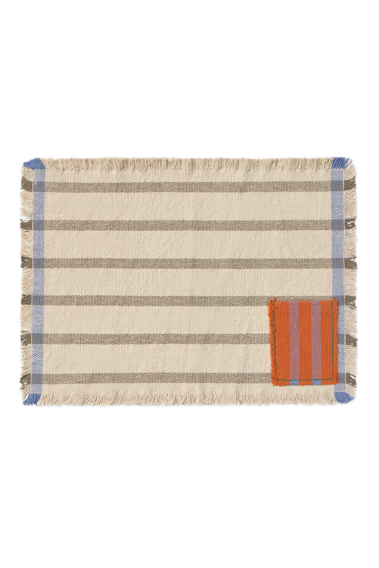 Pocket Soil Brown Handloom Placemats (Set of 2)