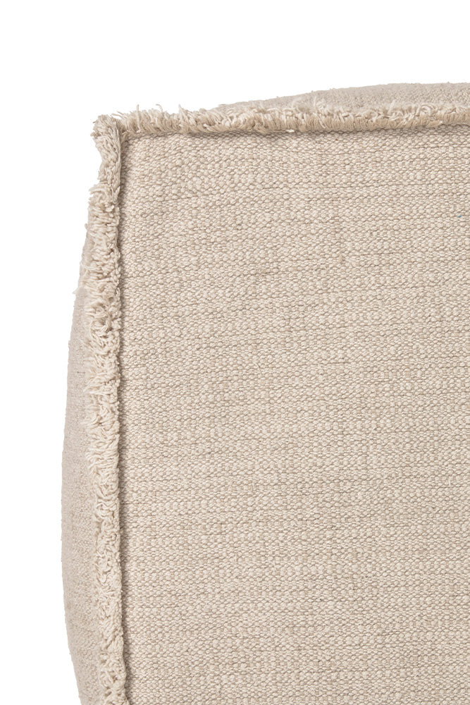 Handloom Pouf Natural