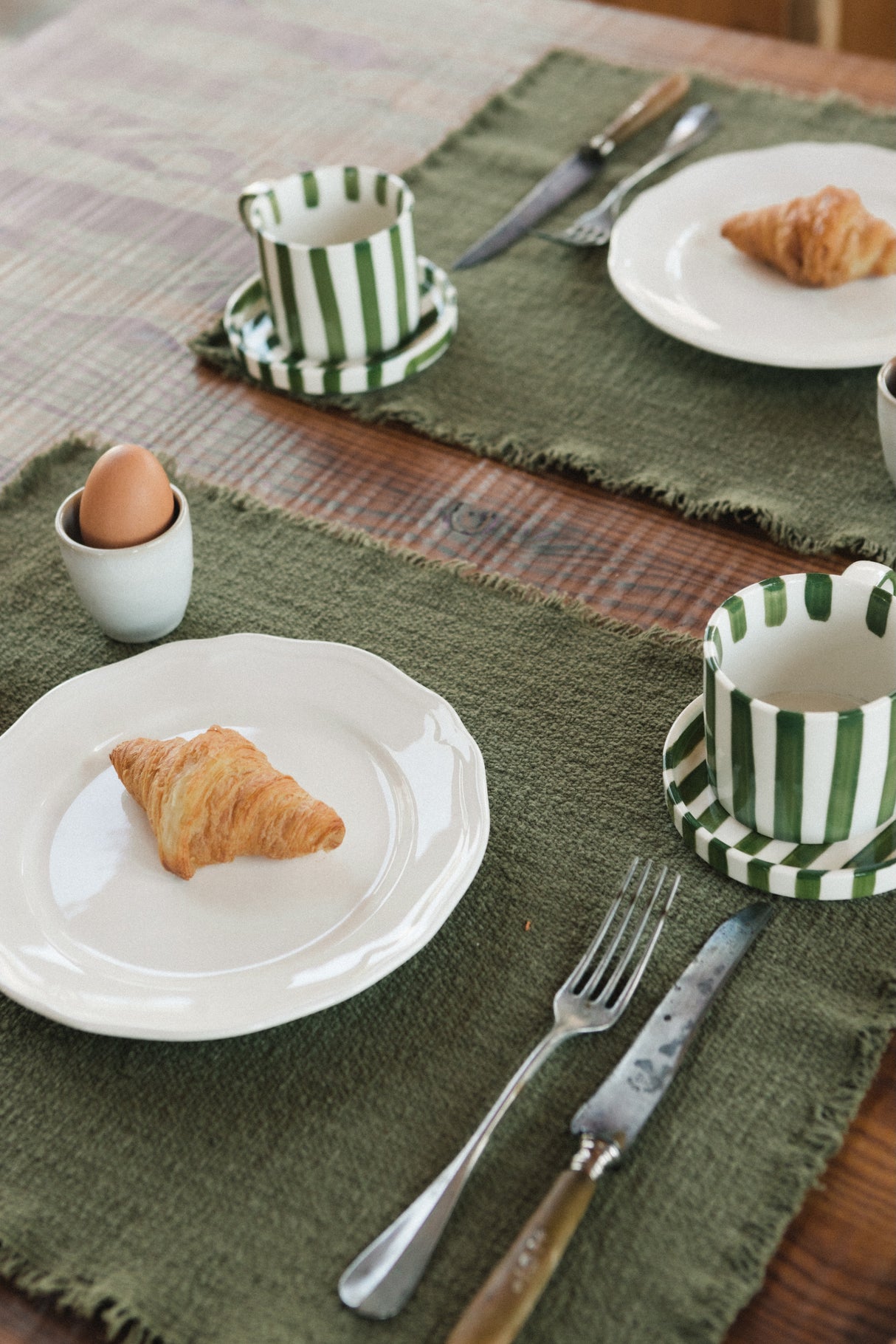 Handloom Placemat Kaki, Set of 4