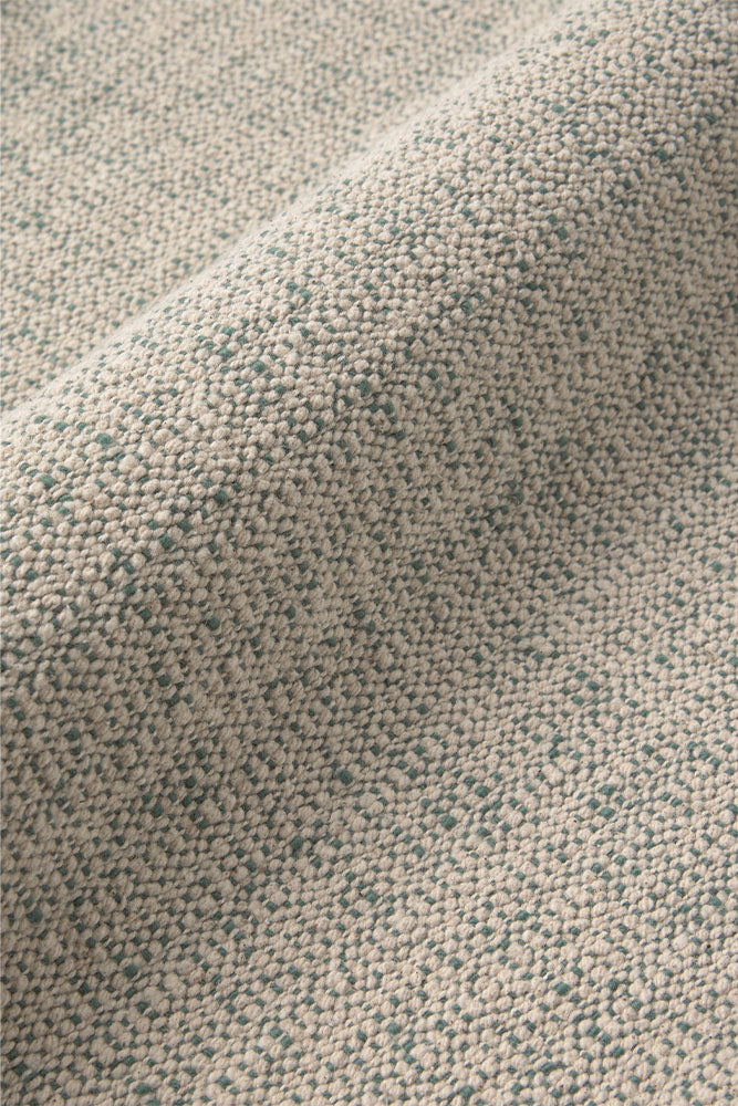 Handloom Placemat Natural and Duck Green, Set of 4