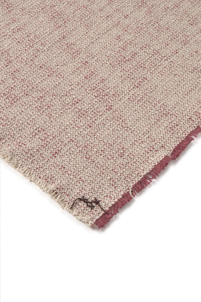 Handloom Placemat Natural and Marsala, Set of 4