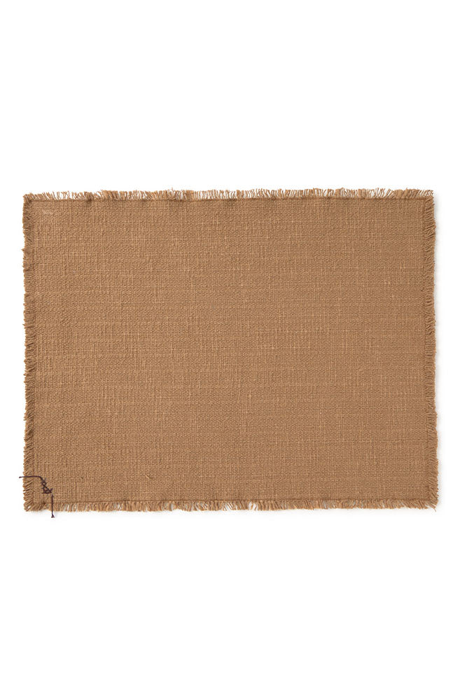 Handloom Placemat Ochre, Set of 4