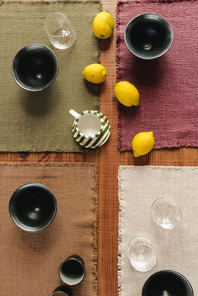 Handloom Placemat Marsala, Set of 4