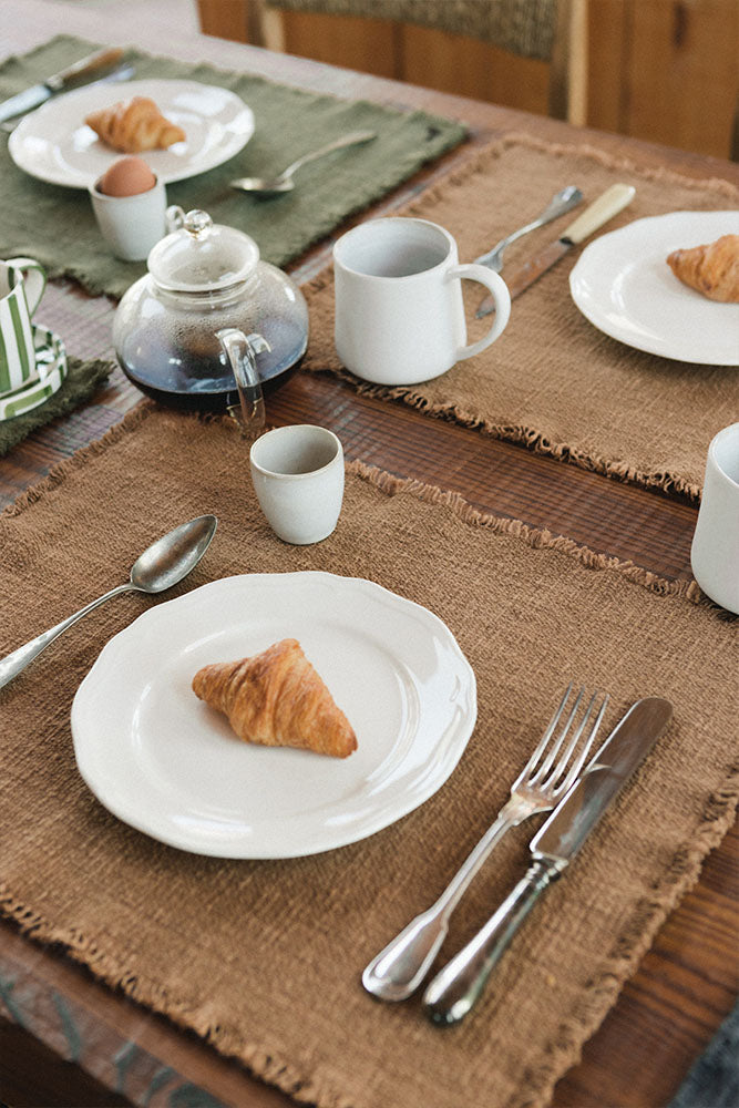 Handloom Placemat Ochre, Set of 4