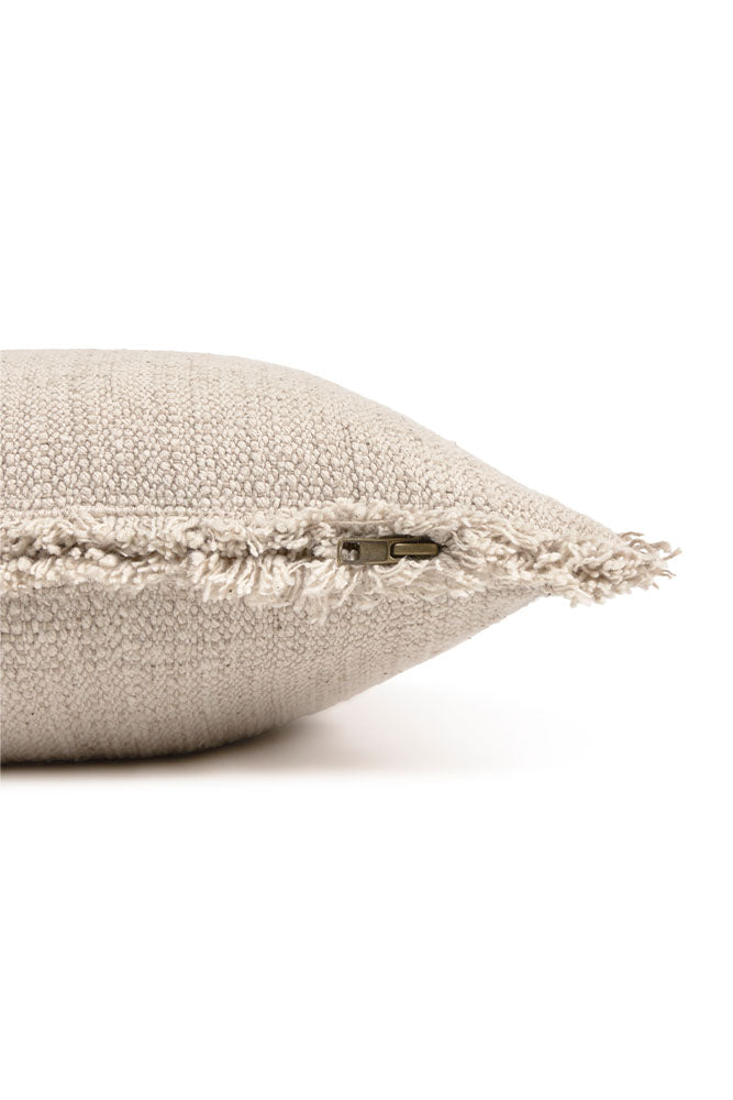 Handloom Rectangular Cushion Beige