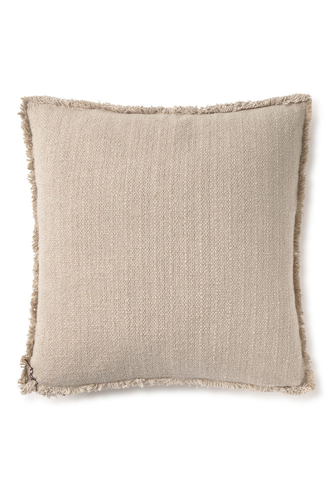 Handloom Square Cushion Beige