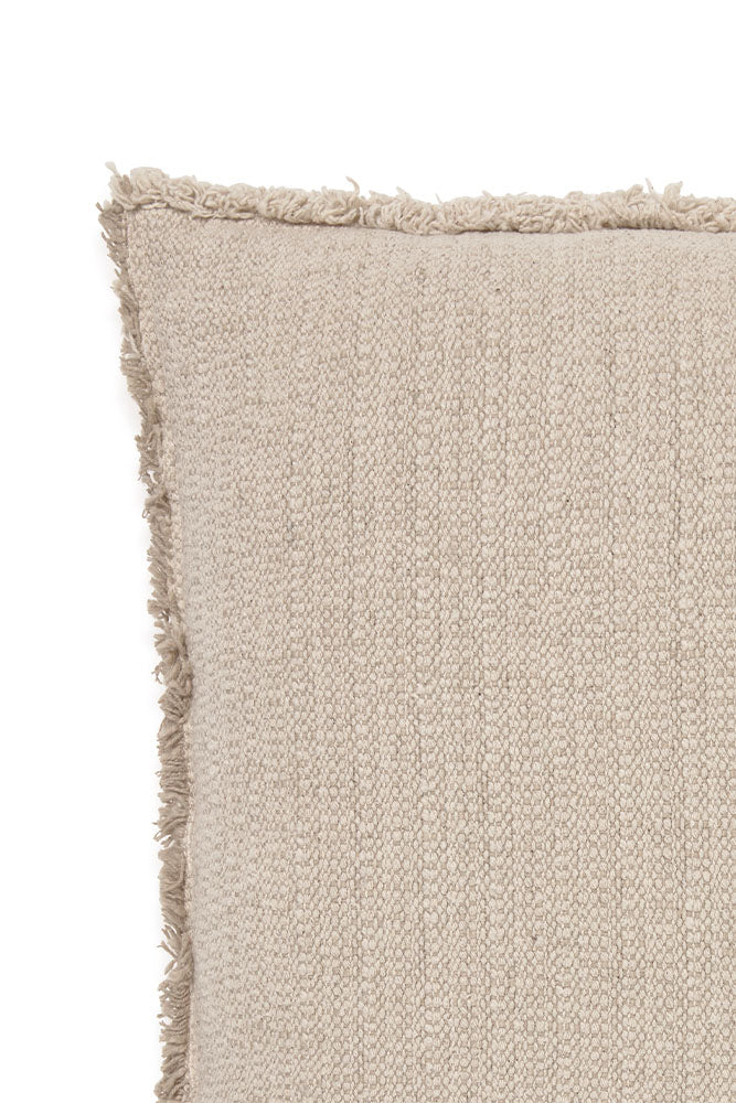 Handloom Square Cushion Beige