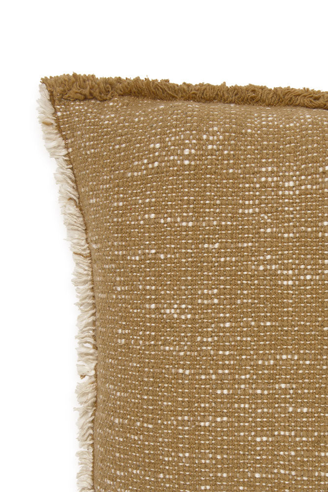 Handloom Rectangular Cushion Ochre