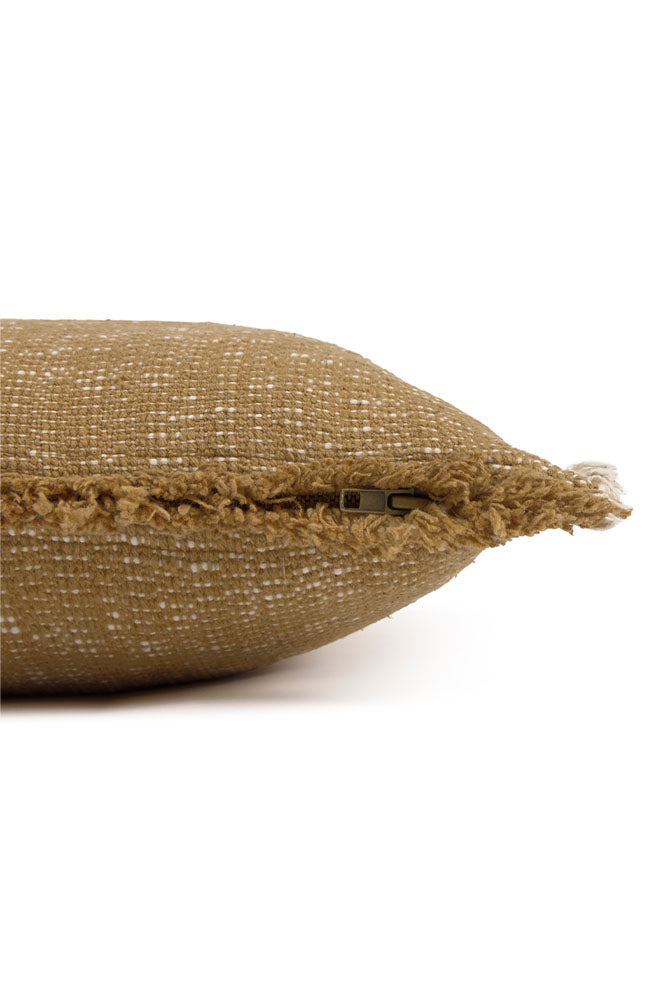 Handloom Square Cushion Ochre